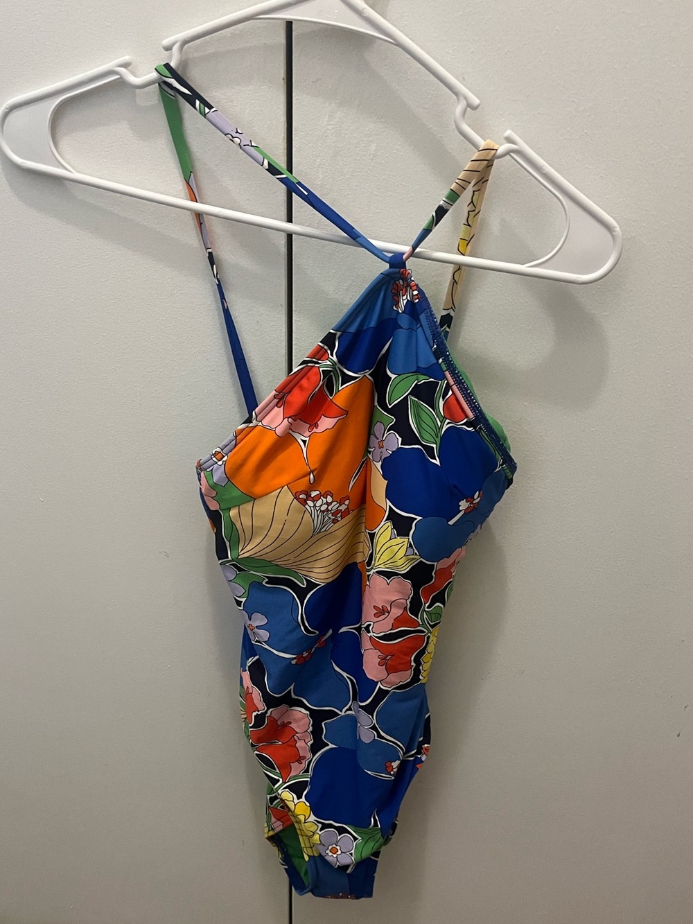 NWOT Kate Spade women’s One-Piece Swimsuit - Blue, Orange, Green